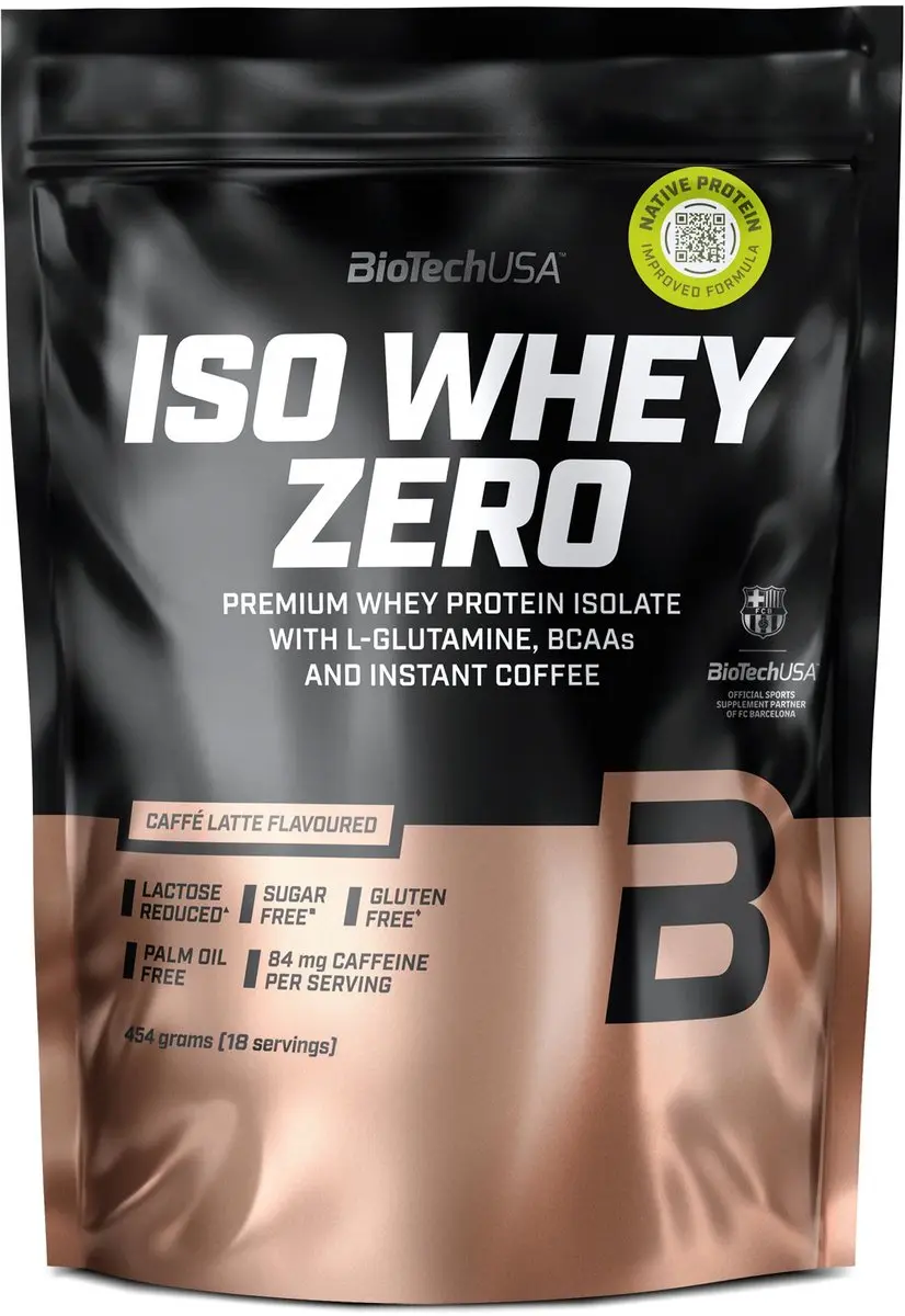 BioTechUSA Iso Whey Zero Caffé Latte 454g