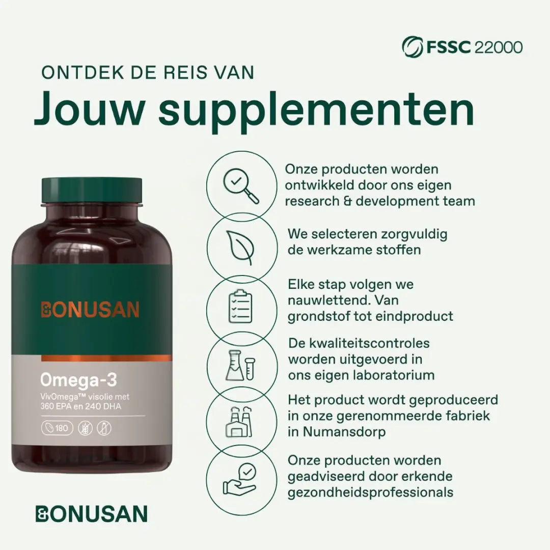 Bonusan Omega-3 Visolie Capsules 180 Stuks
