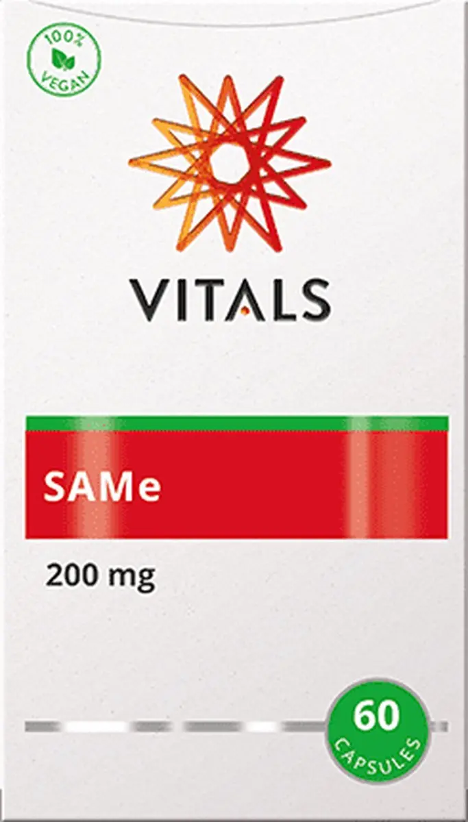 Vitals SAMe 200mg - 60 Plantaardige Capsules