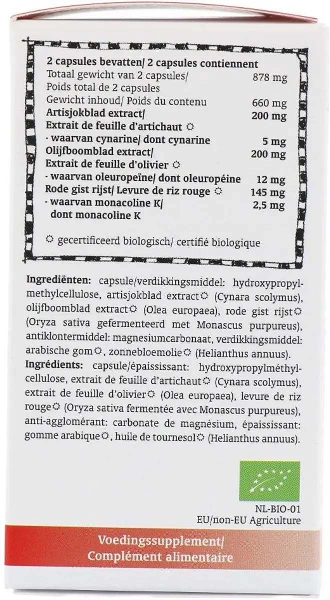 Royal Green Cholesterol Support Biologisch 60 Vegacapsules