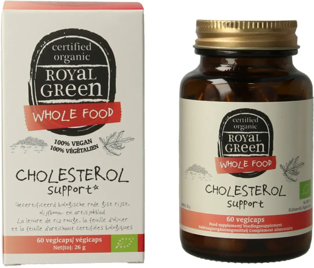 Royal Green Cholesterol Support Biologisch 60 Vegacapsules