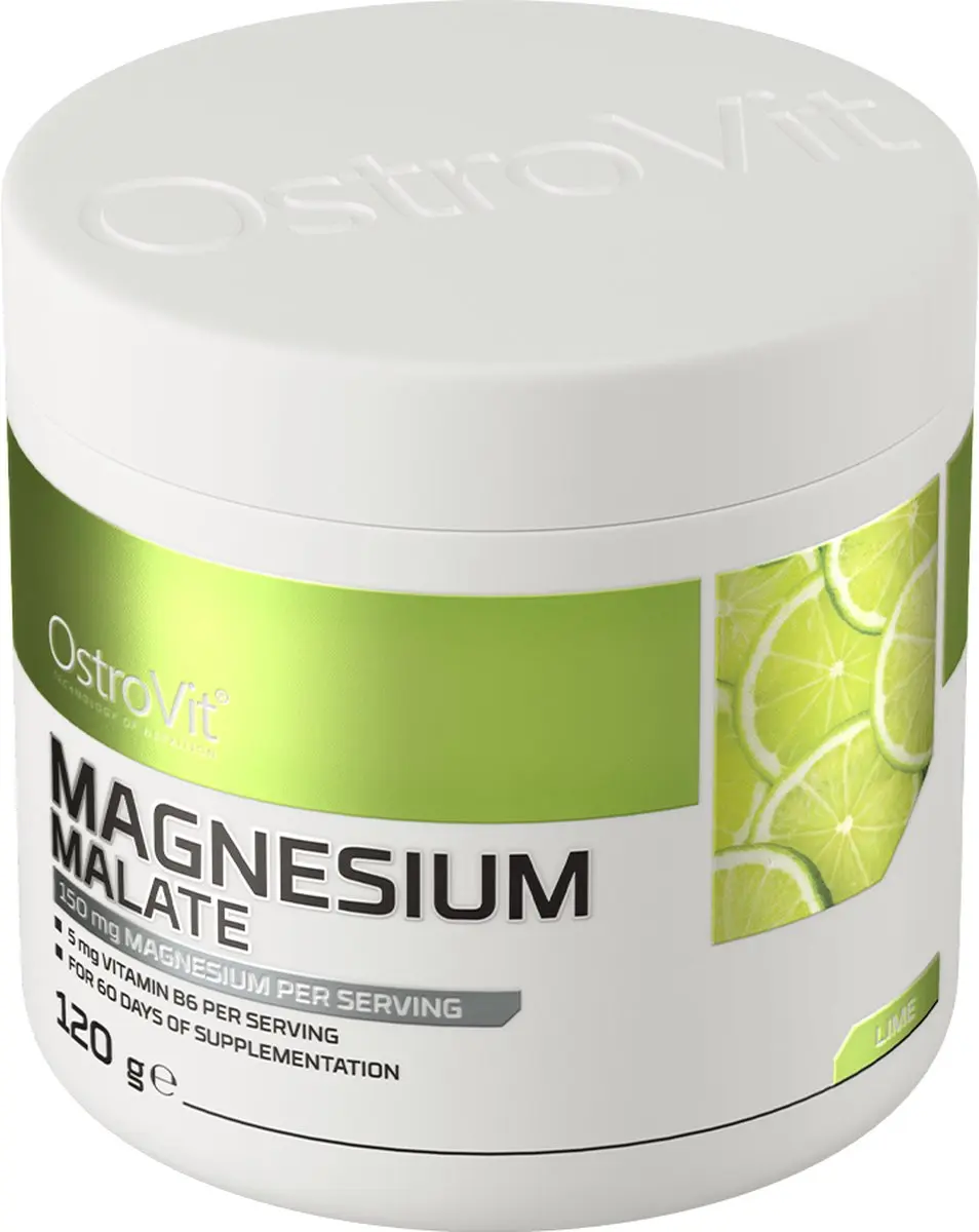 OstroVit Magnesium Malate Poeder 120g - Limoen
