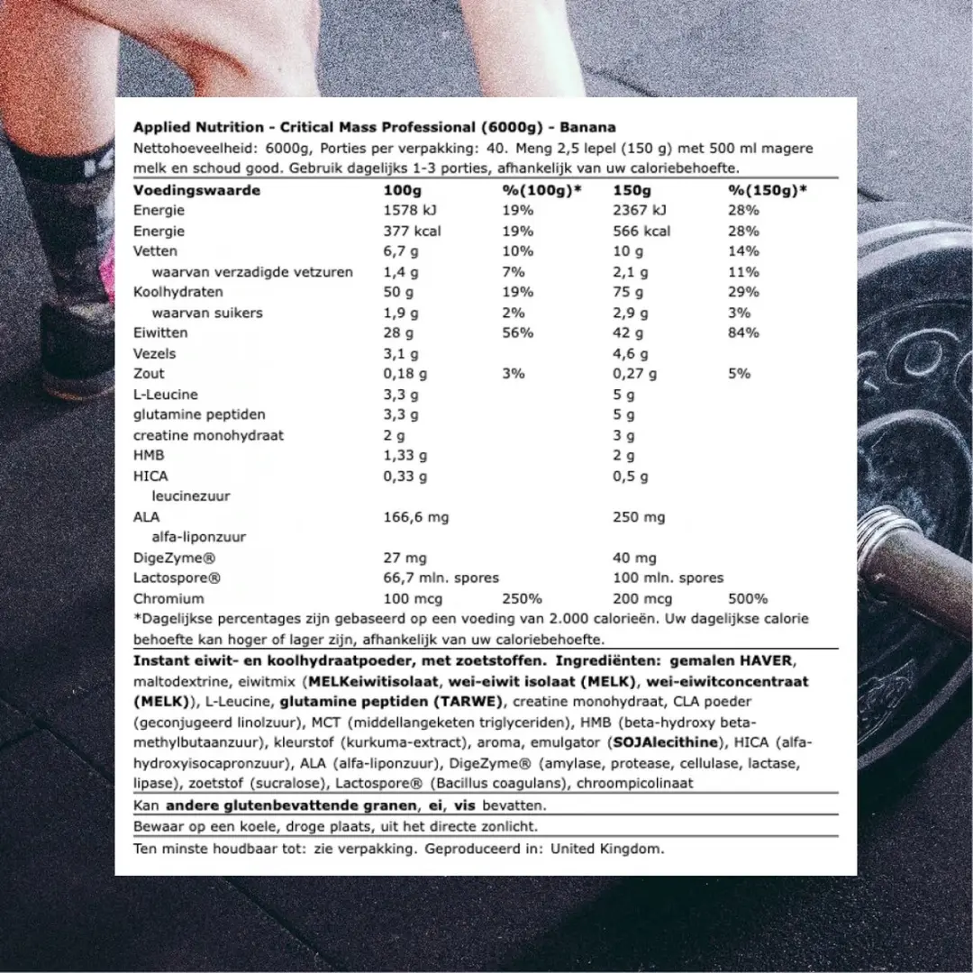 Applied Nutrition Critical Mass Professional 6000g - Banaan