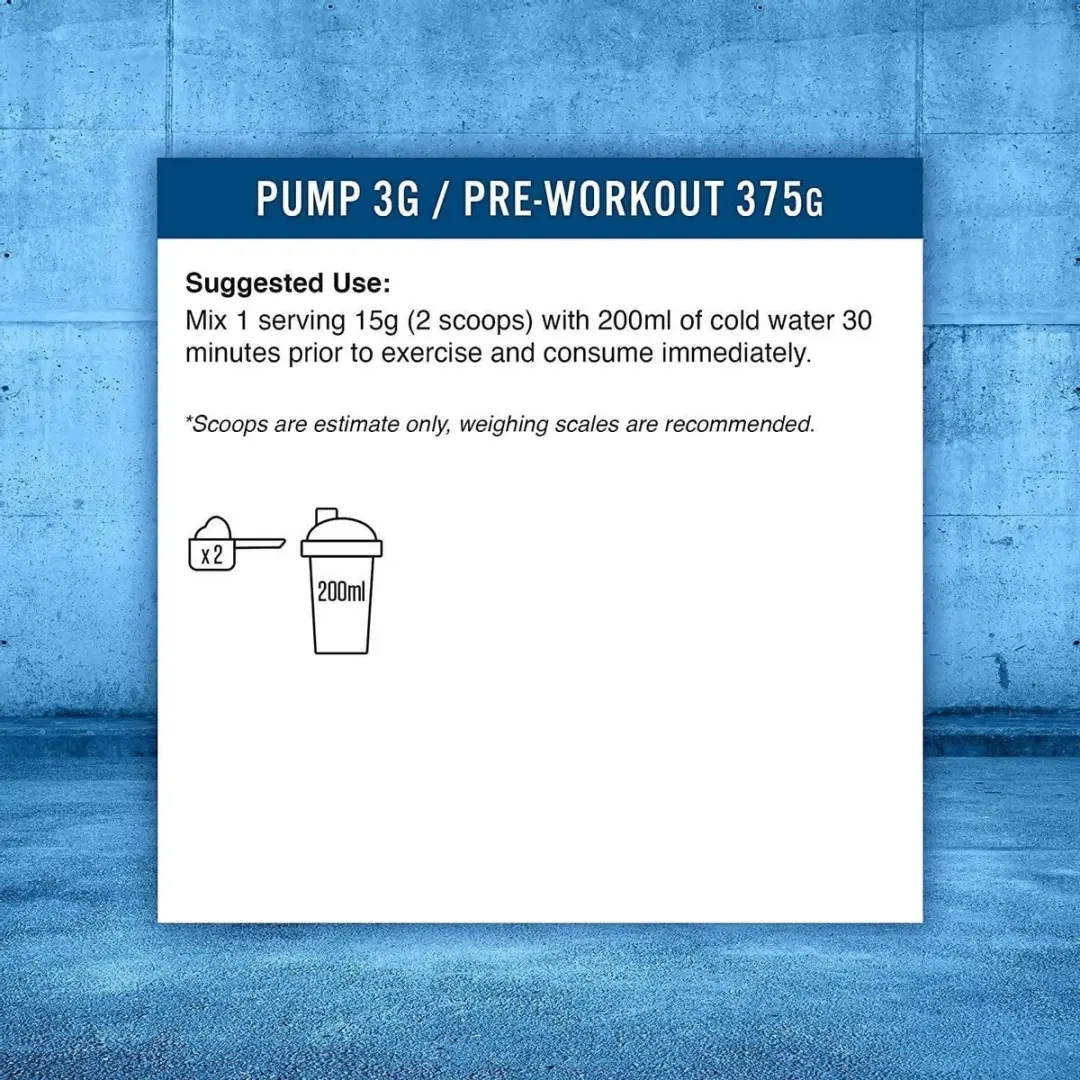 Applied Nutrition Pump 3G Pre-Workout Fruit Burst 375g
