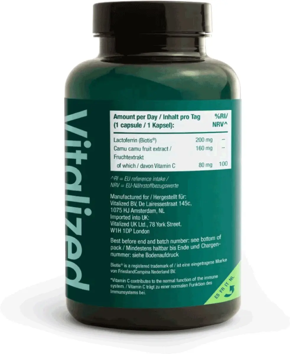 Vitalized Lactoferrine+ 200mg - 60 Capsules