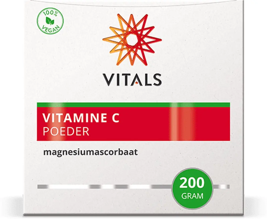 Vitals Vitamine C Poeder 200g - Gebufferd