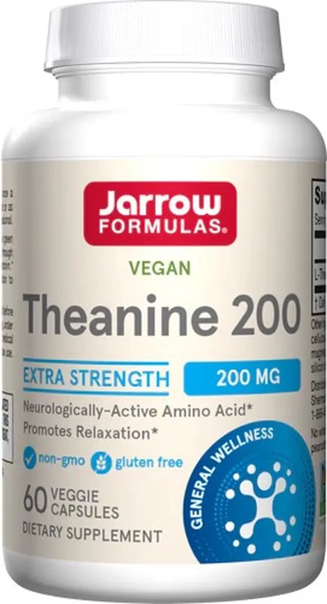 Jarrow Formulas Theanine 200mg Capsules