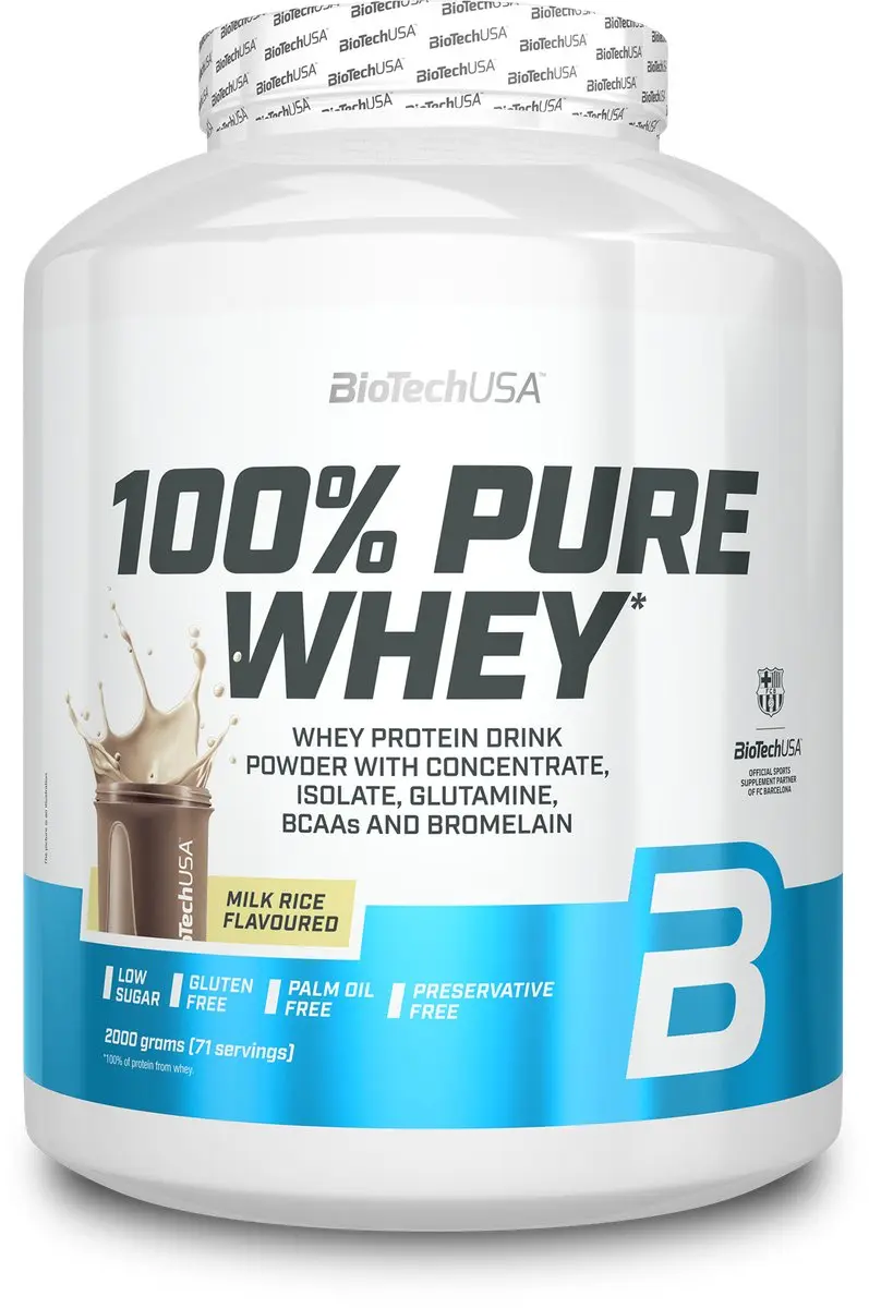 BioTechUSA 100% Pure Whey 2000g - Framboos-cheesecake