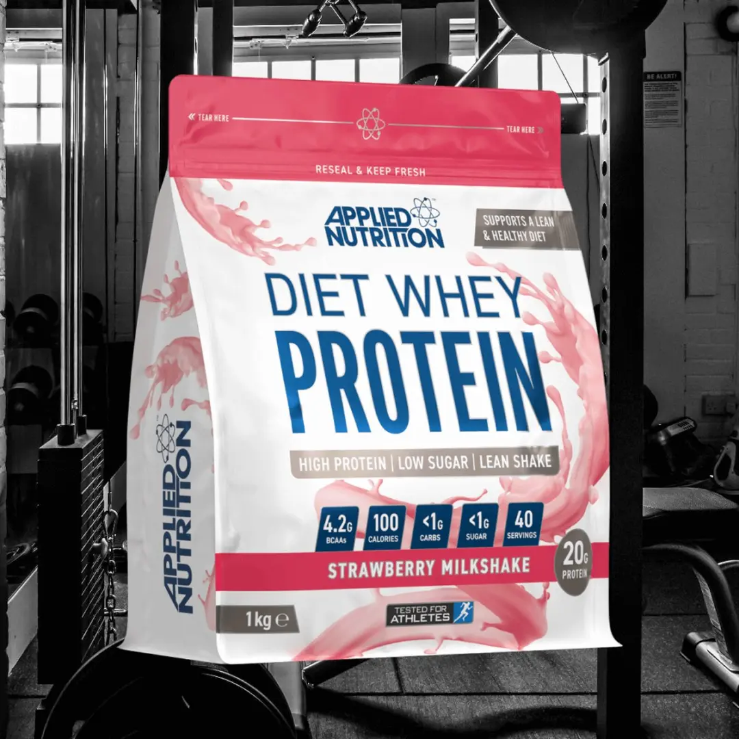 Applied Nutrition Diet Whey Eiwitpoeder 1000g - Aardbeienmelk