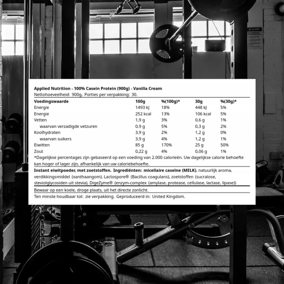Applied Nutrition 100% Caseïne Protein 900g - Vanille