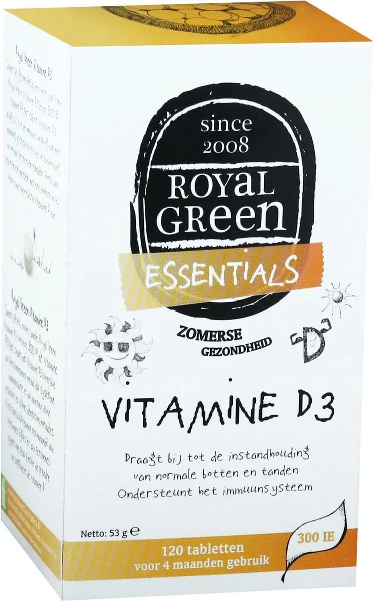 Royal Green Vitamine D3 120 Stuks - 120g