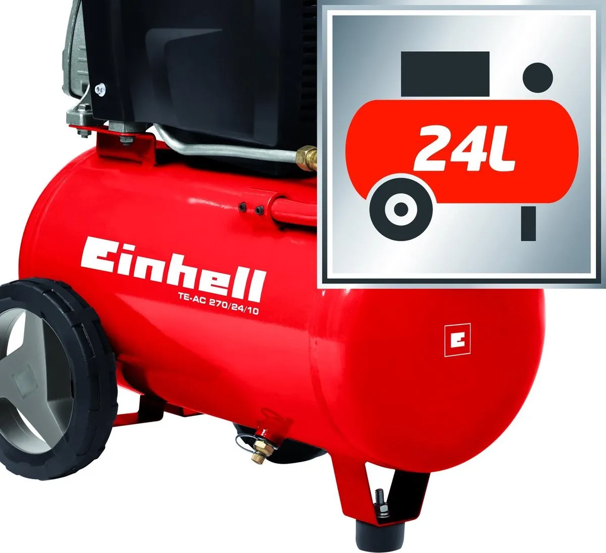 Einhell TE-AC 270/24/10 Elektrische Compressor - 1800W - 24L