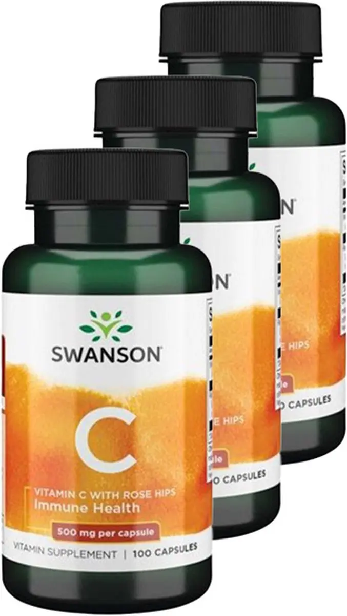 Swanson Vitamine C 500mg Capsules
