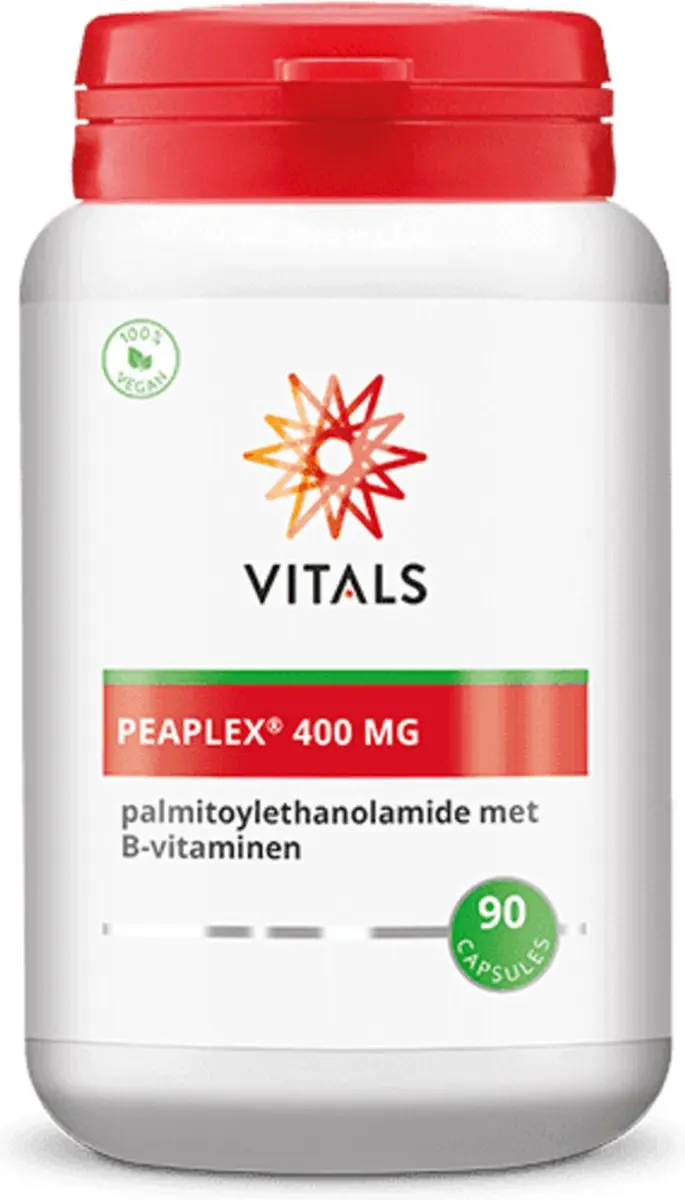 Vitals Peaplex 400mg - 90 Capsules - PEA + B-Vitaminen
