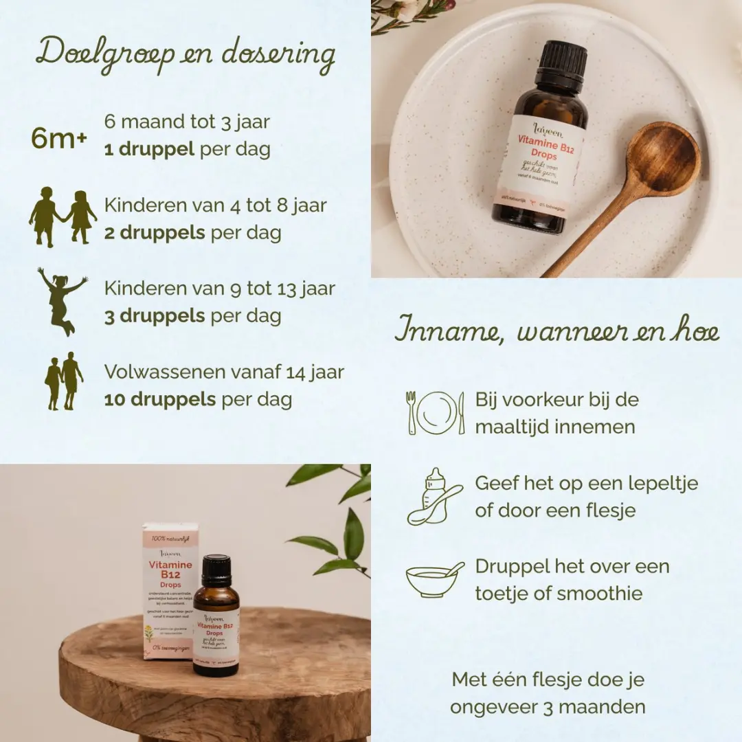 Laveen B12 Drops 30ml - Suikervrij Vegan