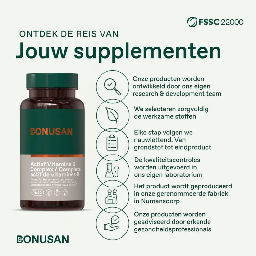 Bonusan Actief Vitamine B-complex 60 Capsules