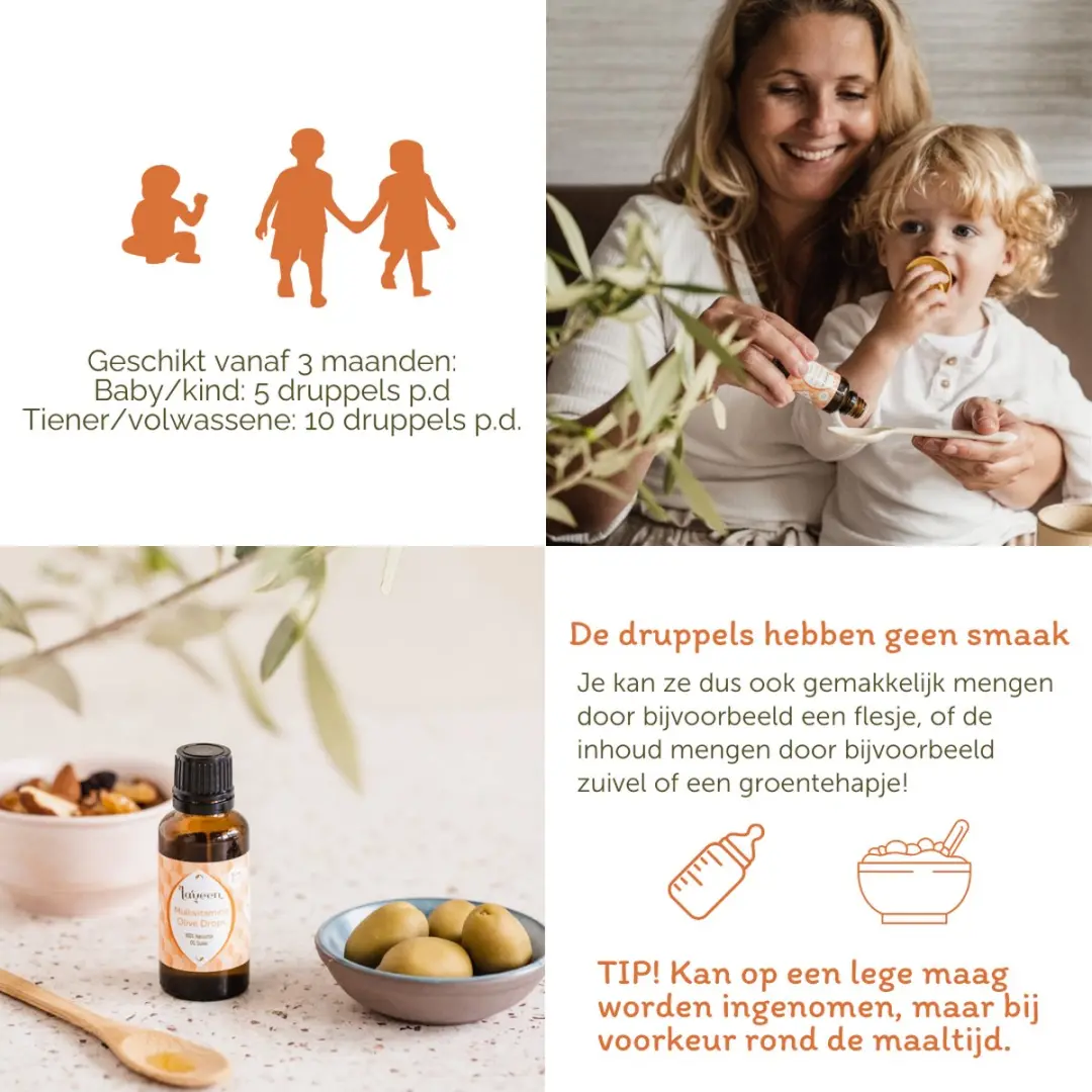 Laveen Multivitamine Druppels 30ml - Vitamine D3 + K2 - Vegan