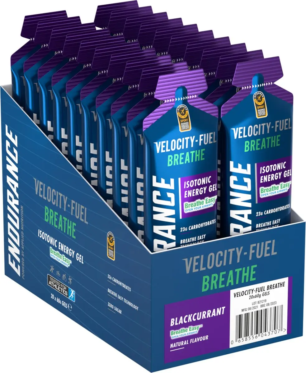 Applied Nutrition Velocity Fuel Breathe Energiegel Cassis - 20x60ml