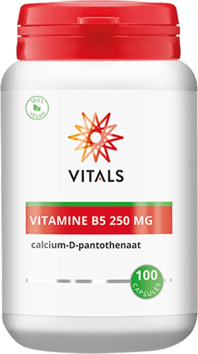 Vitals Vitamine B5 250mg - 100 Capsules