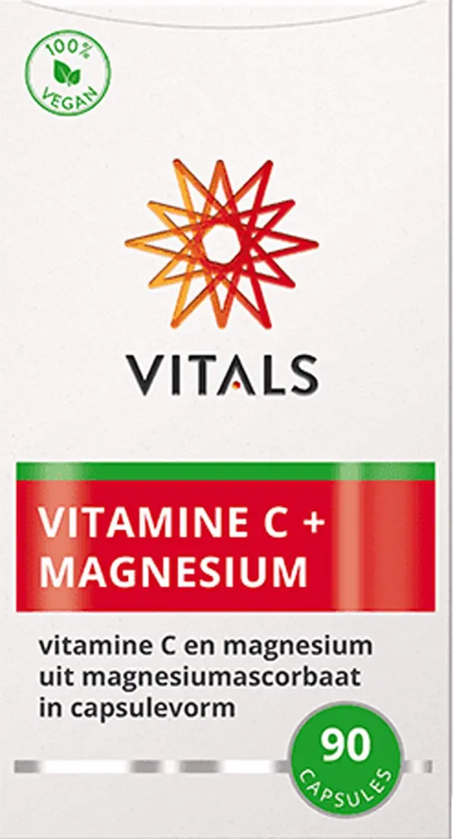 Vitals Vitamine C + Magnesium 90 Capsules