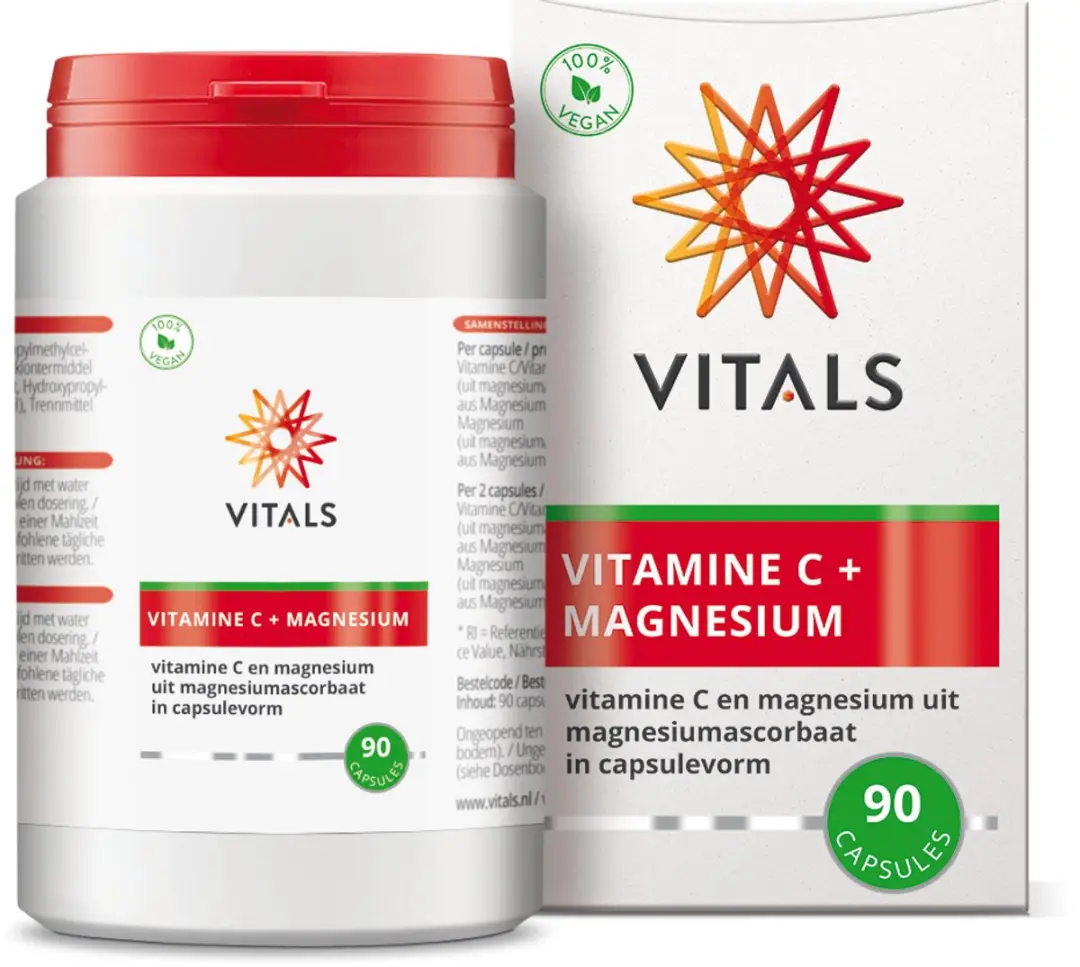 Vitals Vitamine C + Magnesium 90 Capsules