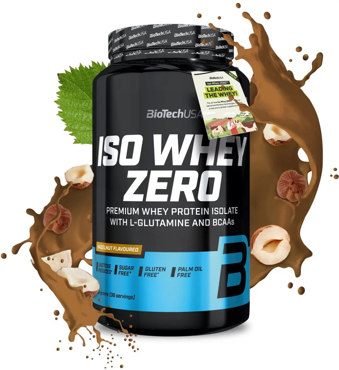 BioTechUSA Iso Whey Zero Hazelnoot 908g