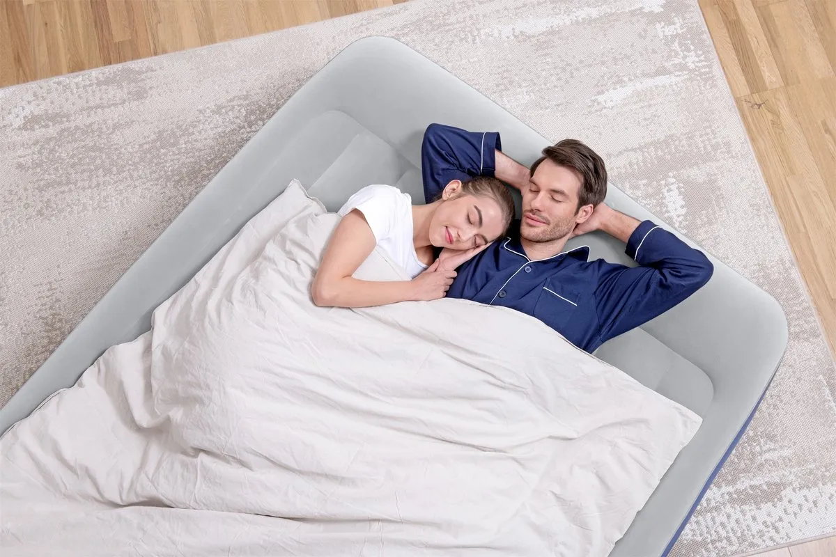 Bestway Tritech Queensize Luchtbed 152cm - Grijs/Blauw