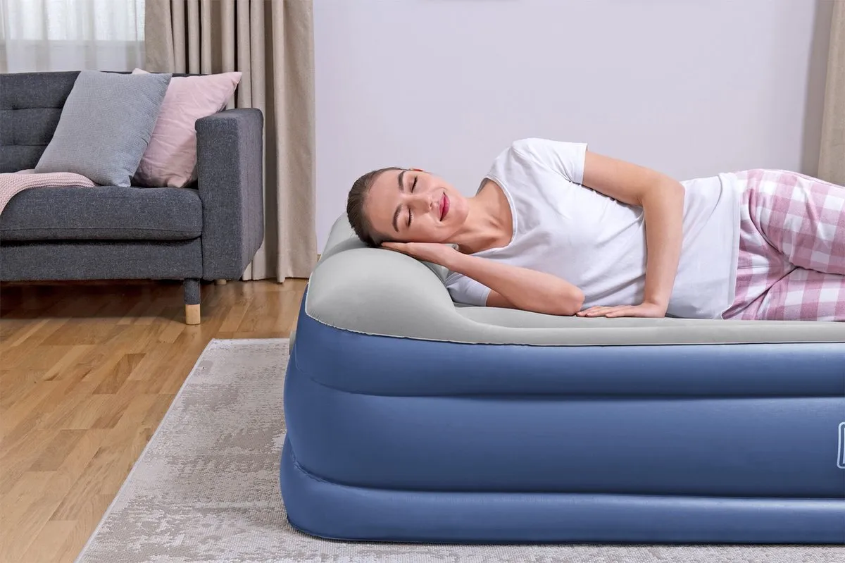Bestway Tritech Queensize Luchtbed 152cm - Grijs/Blauw - afbeelding 6 van 6