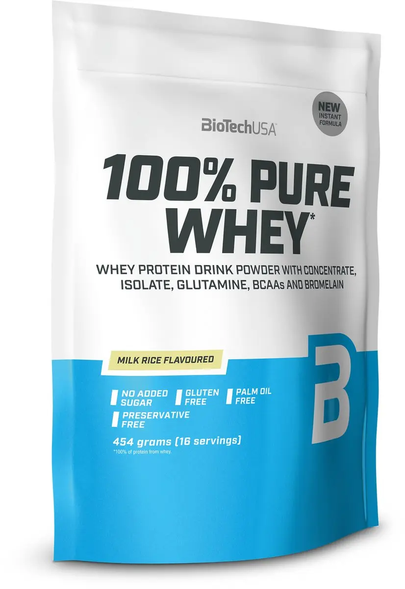 BioTechUSA 100% Pure Whey Eiwitpoeder 454g