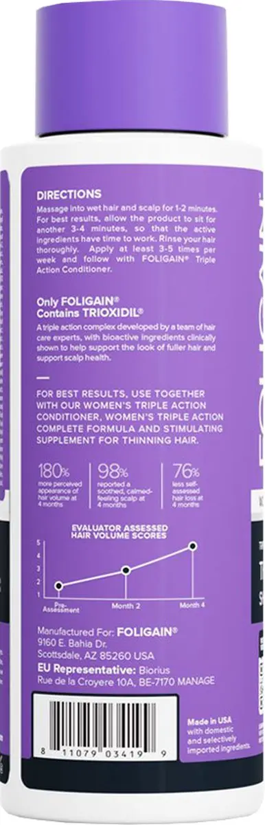 Foligain Anti-Haaruitval Shampoo Vrouwen 473ml - afbeelding 6 van 6