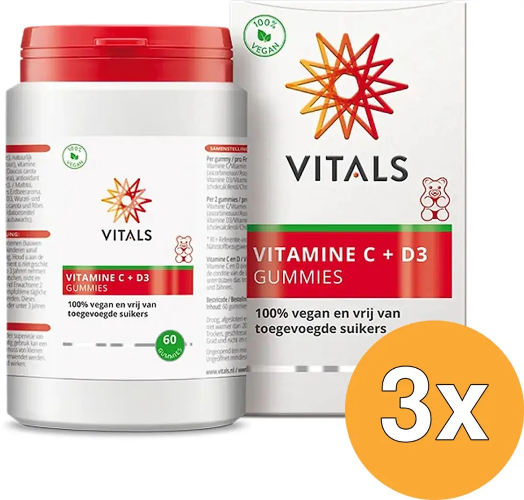 Vitals Vitamine C + D3 Gummies