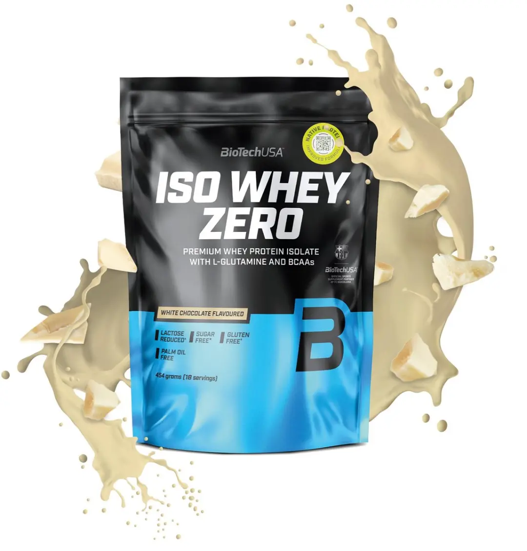 BioTechUSA Iso Whey Zero Witte Chocolade 454g