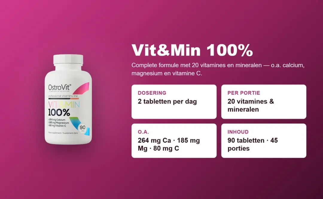 OstroVit Vit&Min Multivitamine & Mineralen 30 tabletten
