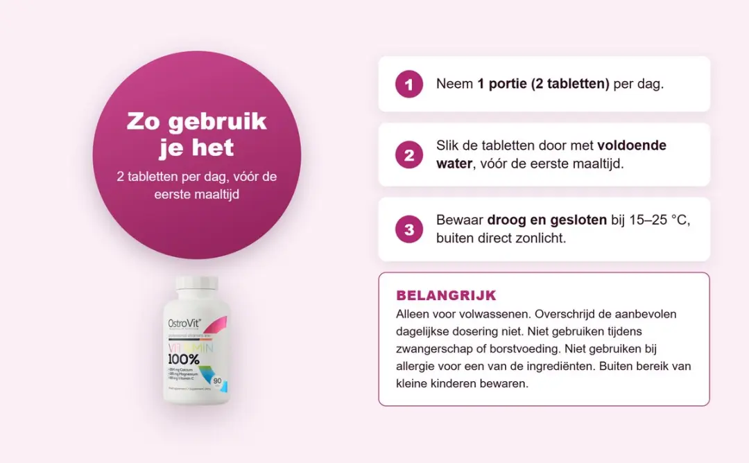 OstroVit Vit&Min Multivitamine & Mineralen 30 tabletten