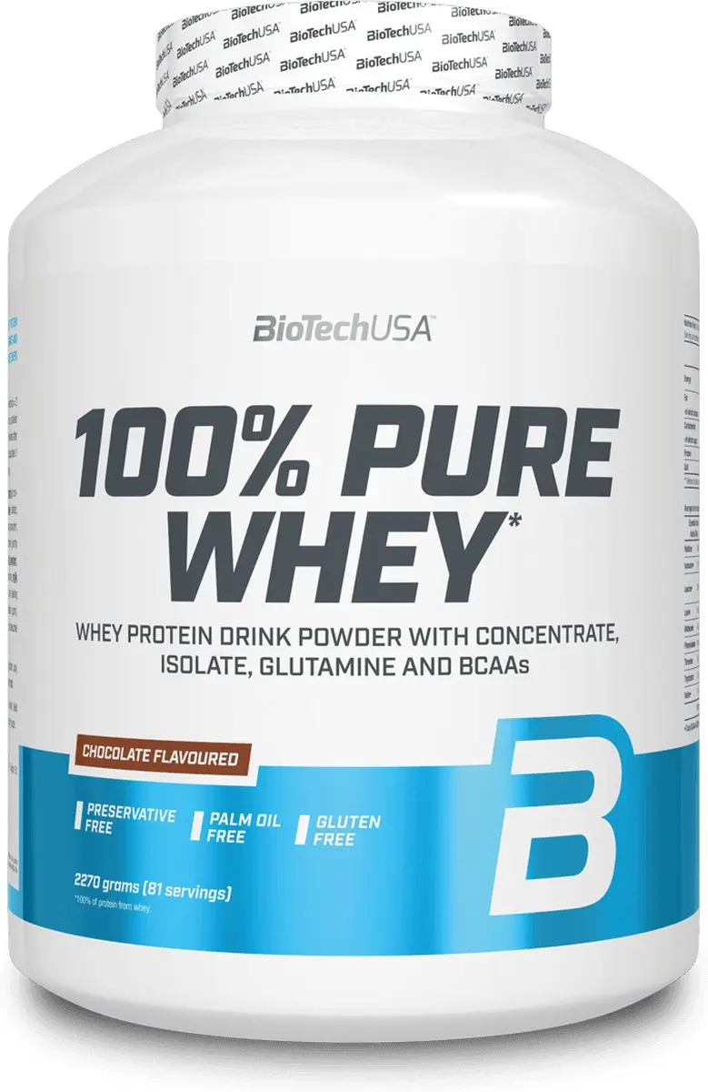 BioTechUSA 100% Pure Whey Eiwitpoeder 2.27kg