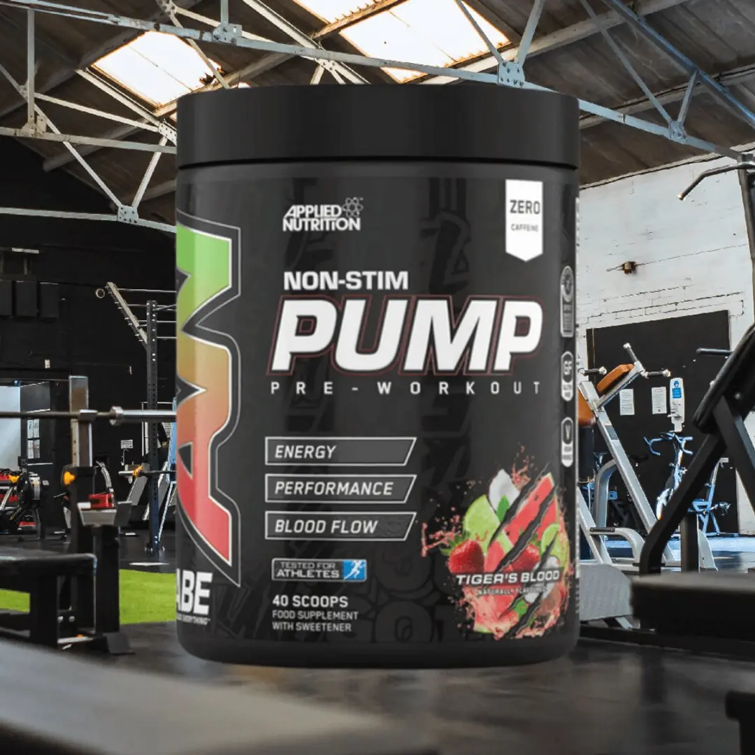 Applied Nutrition ABE Pump Zero Stim Pre-Workout 500g - 40 Doses - Tigers Blood