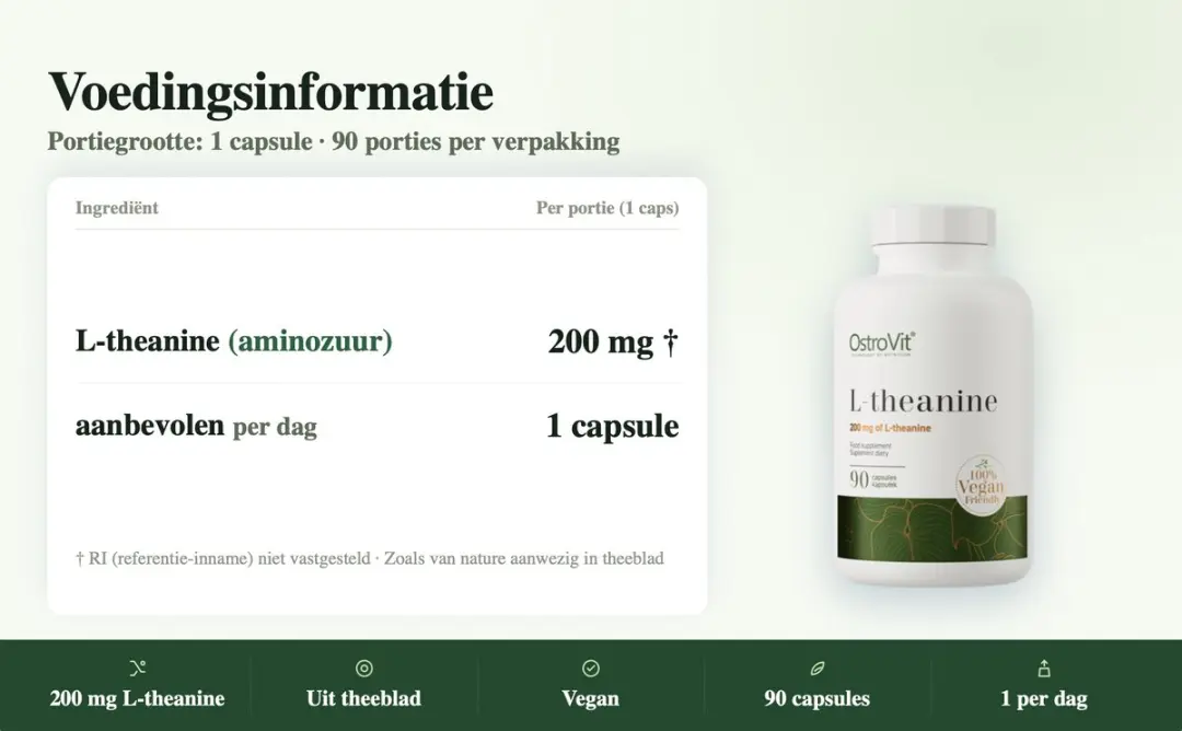 OstroVit L-Theanine VEGE 90 Capsules