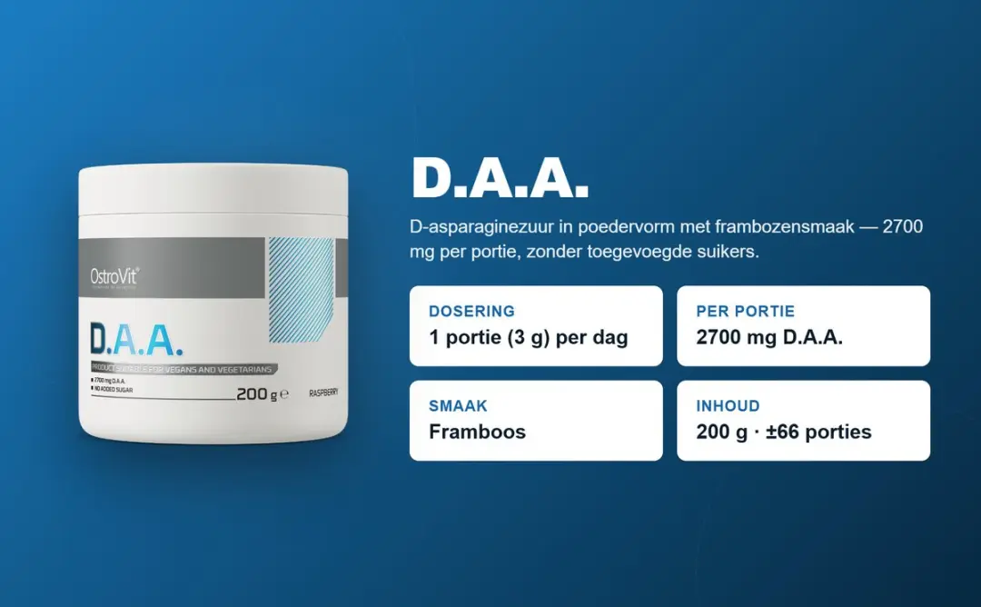 OstroVit D.A.A. D-Asparaginezuur 200g - Framboos