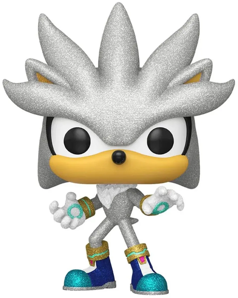 Funko Pop! Games Sonic Silver Diamond #1103 - Flocked