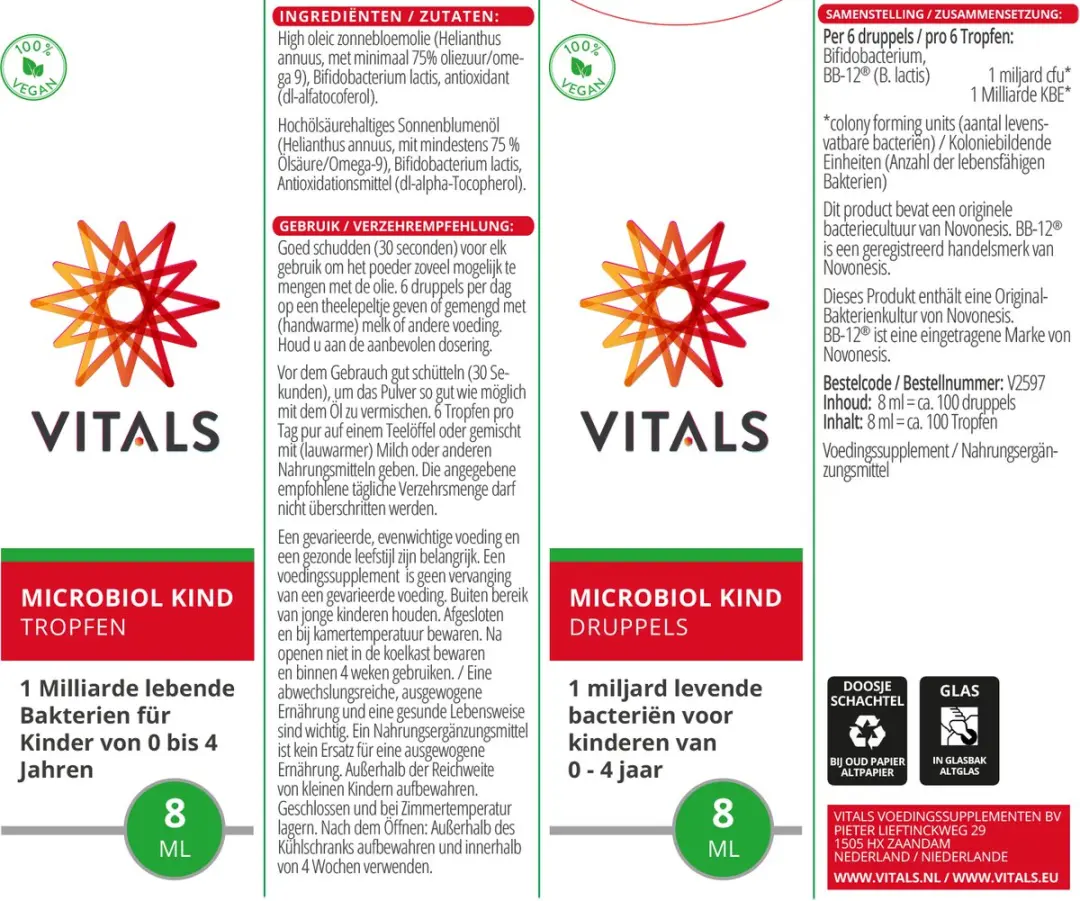 Vitals Microbiol Baby & Kind 16 Dosis - 8ml