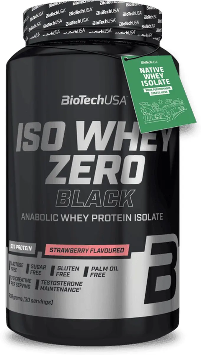 BioTechUSA Iso Whey Zero Black Proteinpoeder 908g - Chocolade