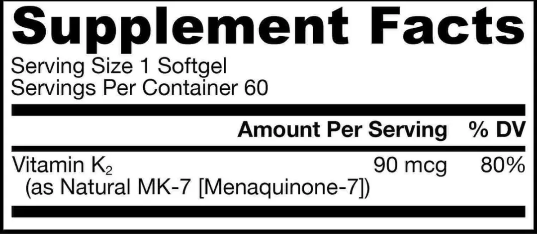 Jarrow Formulas Vitamine K2 MK-7 60g