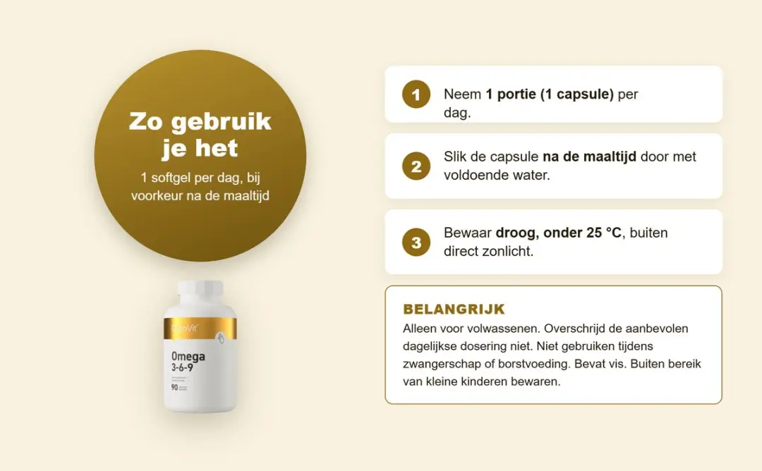 OstroVit Omega 3-6-9 Visolie 90 Softgels