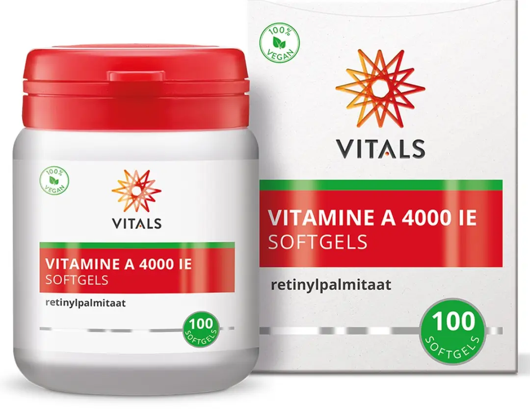 Vitals Vitamine A 4000 IE Softgels - 100 Stuks