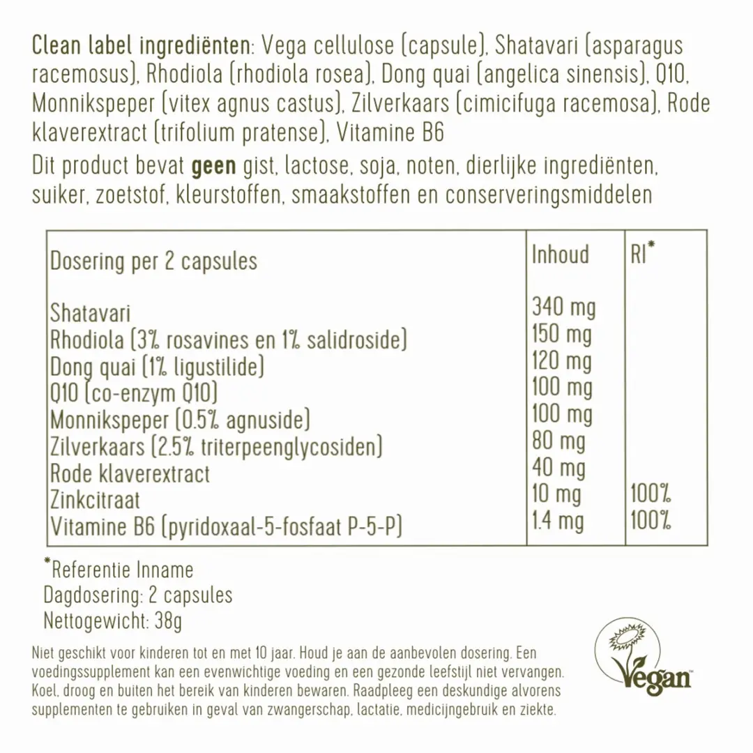 Laveen Meno Balans - 60 Stuks - Vegan