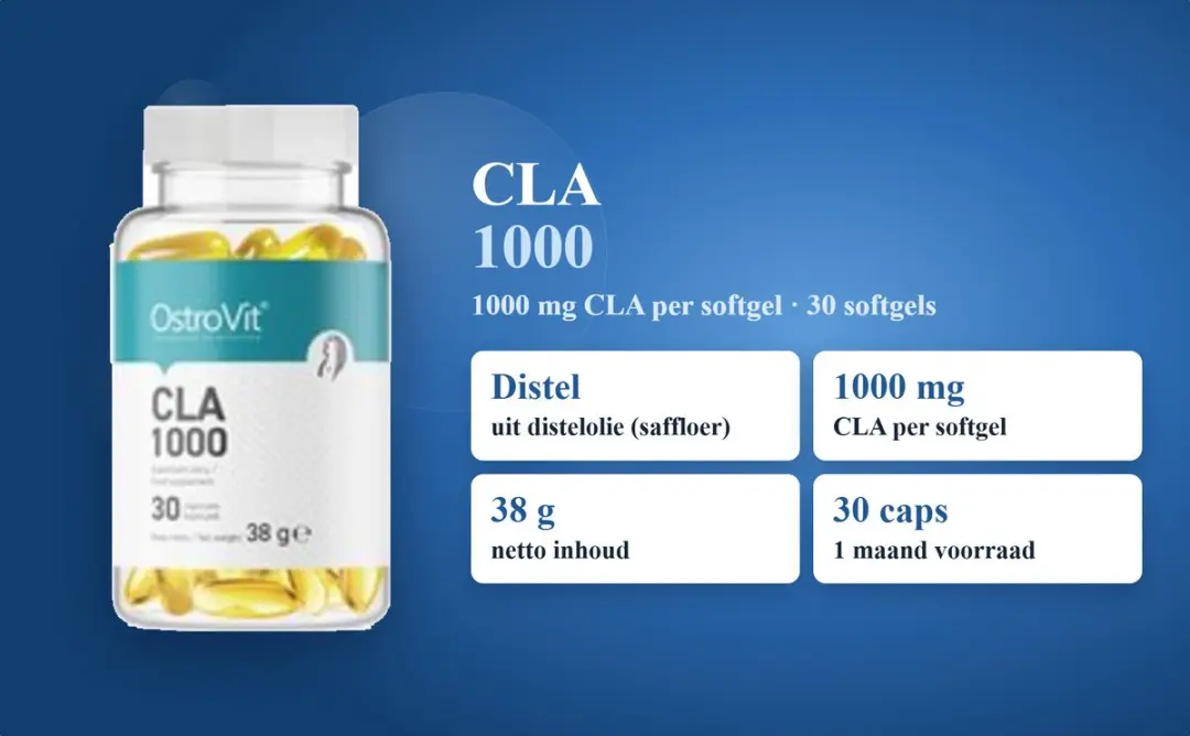 OstroVit CLA 1000mg Capsules - 30 Stuks