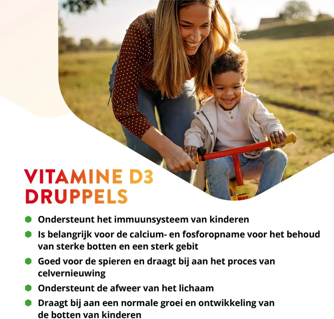 Vitals Vitamine D3 Druppels 1000 IE - 700 Druppels - 20ml