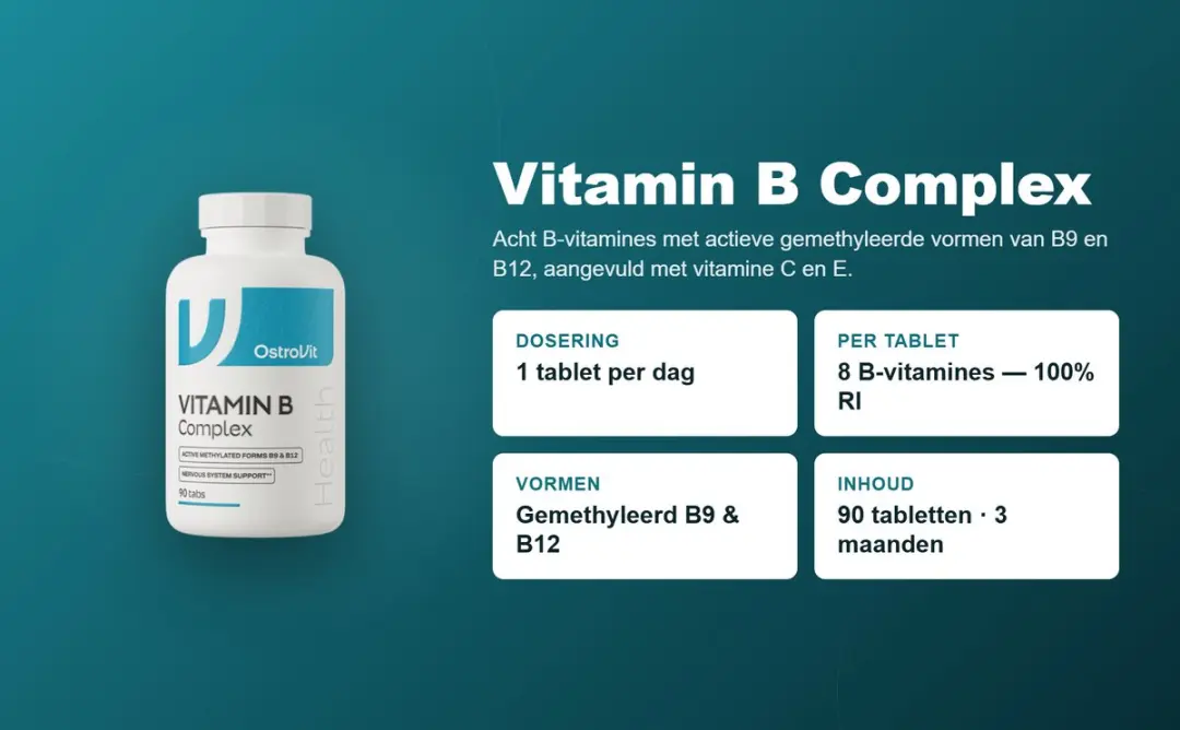 OstroVit Vitamin B Complex 90 Tablets - 43g