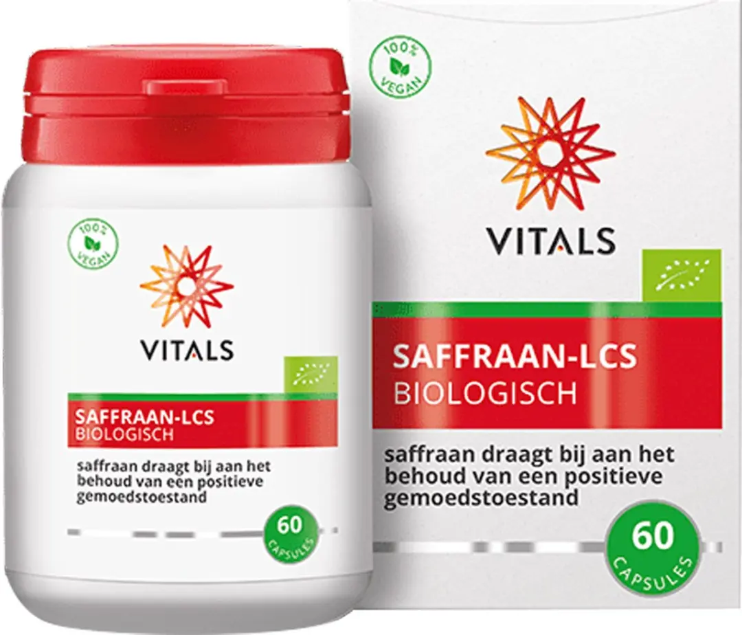 Vitals Saffraan-LCS Voedingssupplement 60 Capsules