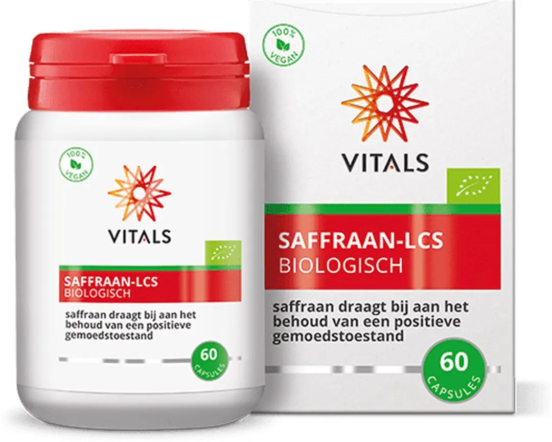 Vitals Saffraan-LCS Voedingssupplement 60 Capsules